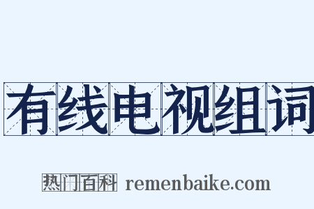 有线电视组词是什么意思的图片